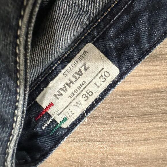 Vintage Selvedge Washed Diesel 0071s Bootcut denim Jeans made in italy zathan - Picture 5 of 7